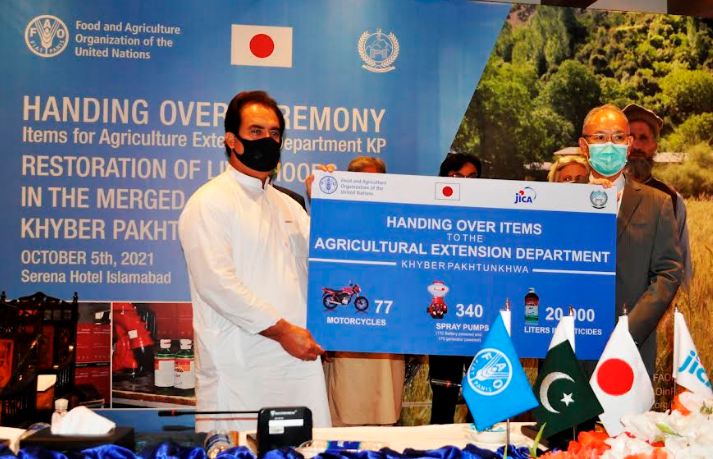 Japan govt thru FAO supports Khyber Pakhtunkhwa for Locust Control in the province