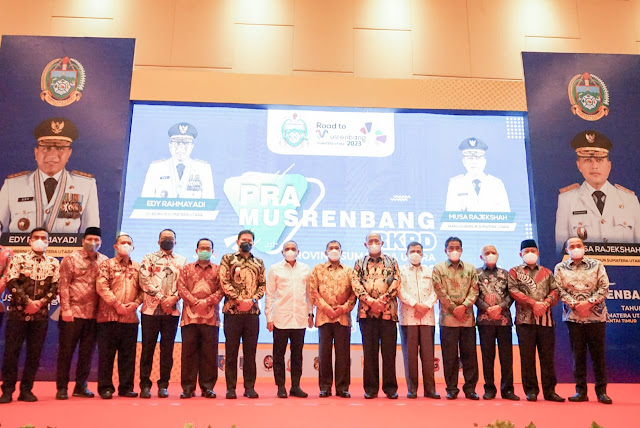 Ini yang Dipaparkan Bupati H Surya Saat Menghadiri Pra Musrenbang Penyusunan RKPD Provsu Zona Pantai Timur