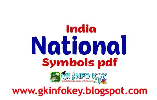 National Symbols of india pdf free download | All exam Materials free | Competitive exam materials | gkinfokey