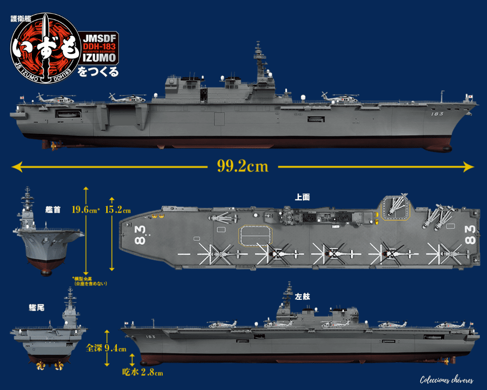 JMSDDF DDH-183 IZUMO 1:250 DeAgostini