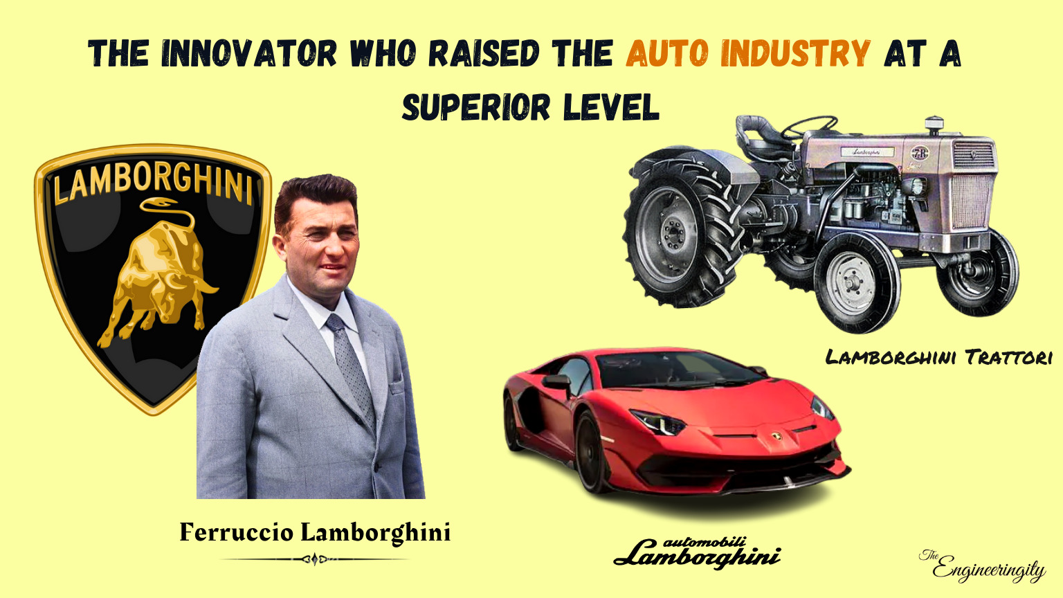 How was Automobili Lamborghini founded | Lamborghini story with Ferrari car maker | Lamborghini Bull Logo | Lamborghini Trattori