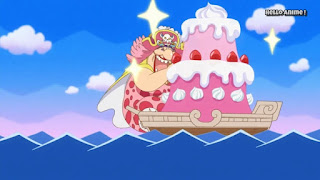 ワンピースアニメ WCI編 847話 ビッグマム 食いわずらい bigmom | ONE PIECE ホールケーキアイランド編