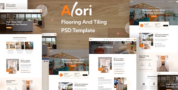 Best Flooring and Tiling PSD Template