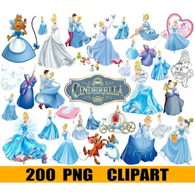 Cinderella Clipart SVG