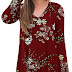 Fall Long Sleeve Tunic Tops for Leggings V-Neck Casual Blouse T-Shirt