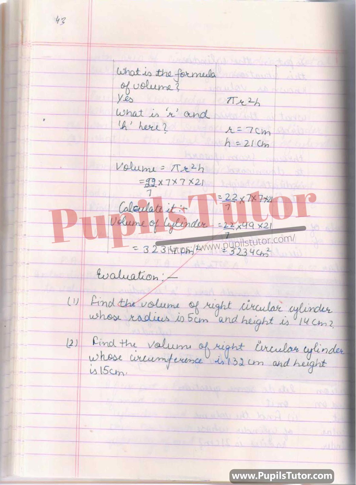 BED, DELED, BTC, BSTC, M.ED, DED And NIOS Teaching Of Mathematics Innovative Digital Lesson Plan Format On Volume Of Right Circular Cylinder Topic For Class 4th 5th 6th 7th 8th 9th, 10th, 11th, 12th  – [Page And Photo 4] – pupilstutor.com