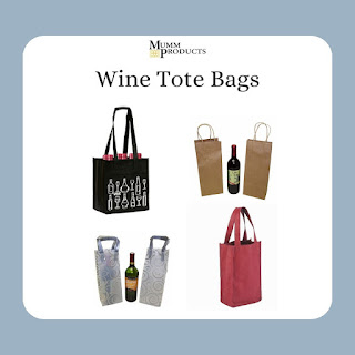 wine tote bags - six pack rings