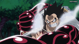 ワンピースアニメ WCI編 799話 ルフィ ギア4 バウンドマン かっこいい Luffy Gear 4 Bound man | ONE PIECE Episode 799