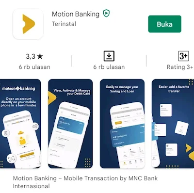 Cara Daftar Motion Banking dan Dapat Saldo Gratis