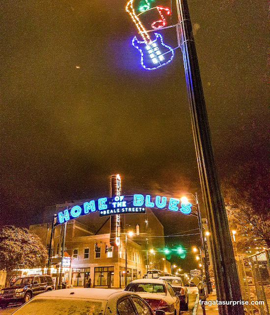 Beale Street, lar do Blues em Memphis, Tenessi