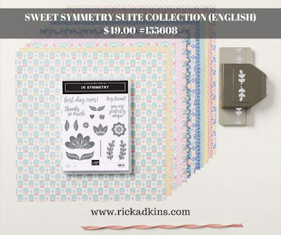 Sweet Symmetry Suite Collection from the 2021-2022 Stampin' Up! Annual Catalog.