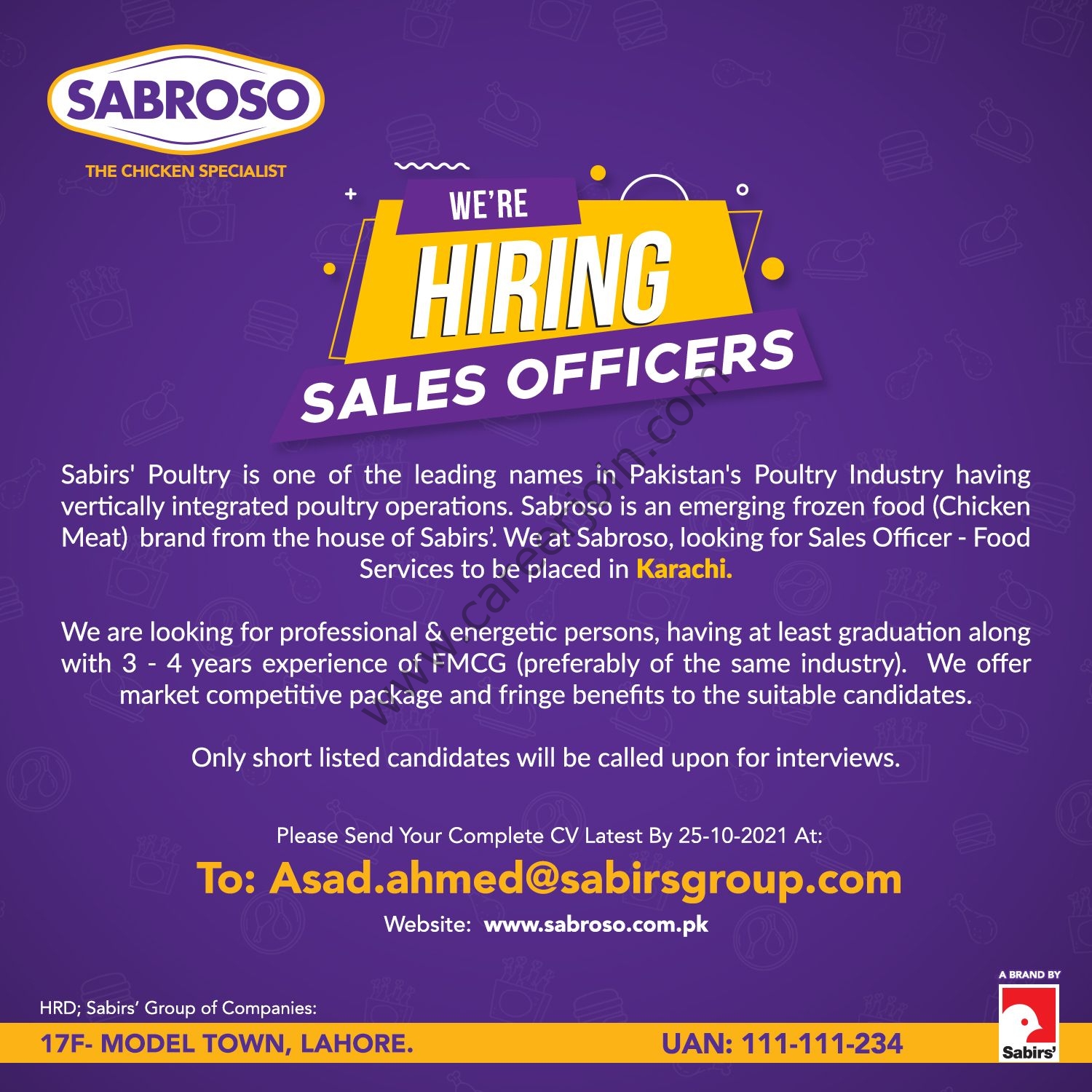 Sabroso Pakistan Jobs Sales Officers