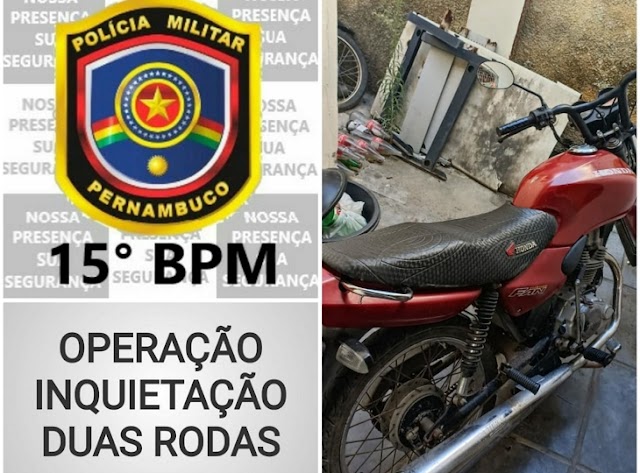 Moto roubada é encontrada as margens da BR- 423 em Cachoeirinha 