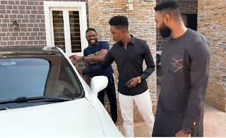 Thank You for making me rise; Moses Bliss Gifts His Manager a Lexus Car