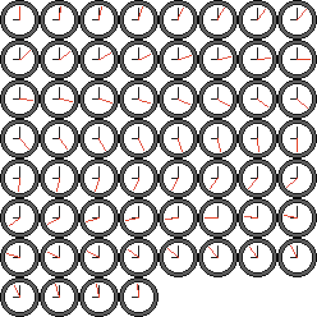Clock (1024) Sprite Sheet