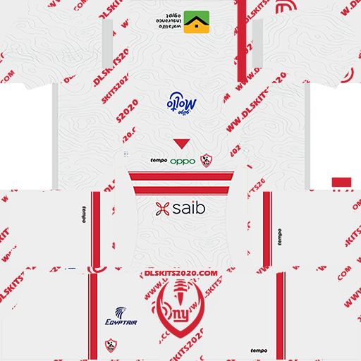 Zamalek Sc (Egypt) Kit 2022-2023 - Dream League Soccer 2019 (Home)