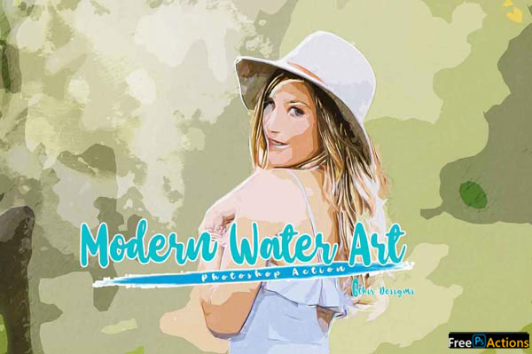 Modern Water Art Photoshop Action