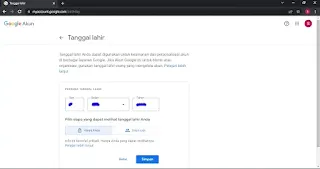 Cara Mengubah Tanggal Lahir di Akun Google Lewat  Laptop