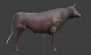 Bull Ox animal free 3d model free blender obj fbx low poly