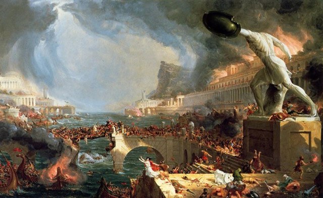 The Fall of Rome by Thomas Cole byzantium.filminspector.com