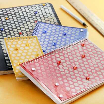 Sparkly Honeycomb Notebooks Craft