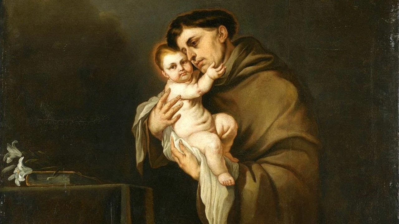 Saint Anthony of Padua holding a Small Child