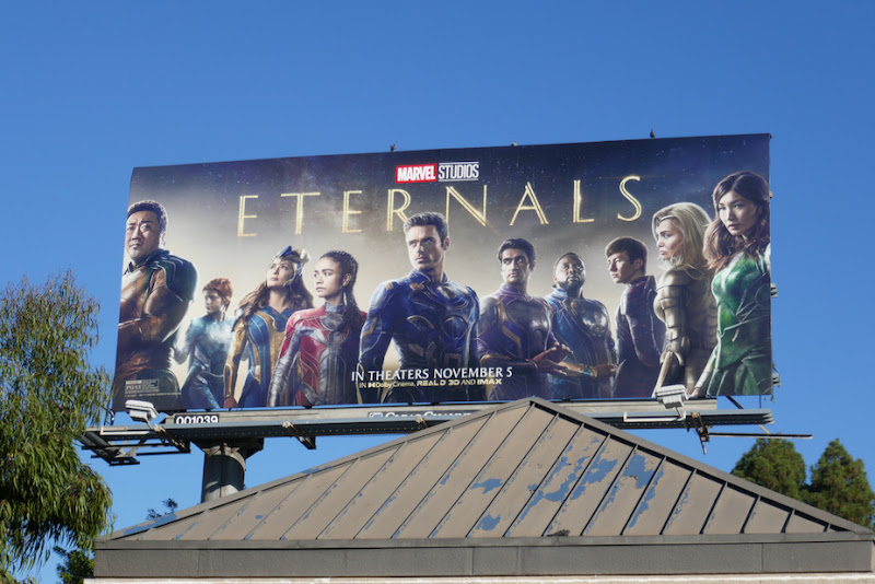 Eternals movie billboard