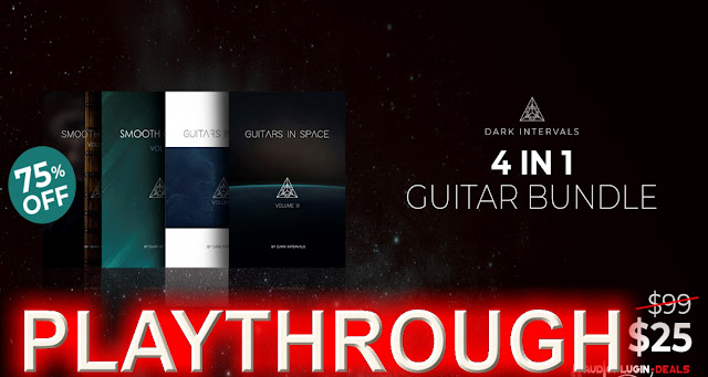 75% OFF DARK INTERVALS 4 IN 1 GUITAR BUNDLE Kontakt sample library PLAYTHROUGH