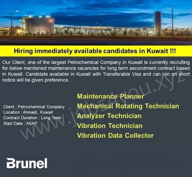 Looking urgently available candidates in Kuwait !!!