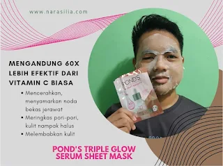 Serum Pencerah Wajah Pond's Triple Glow Bebaskan Jerawat dan Bekasnya