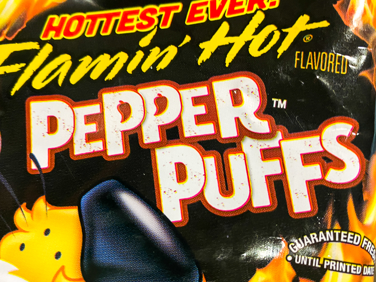 Tales of the Flowers: Cheetos Flamin' Hot Pepper Puffs taste test