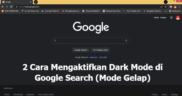 2 Cara Mengaktifkan Dark Mode di Google Search (Mode Gelap)