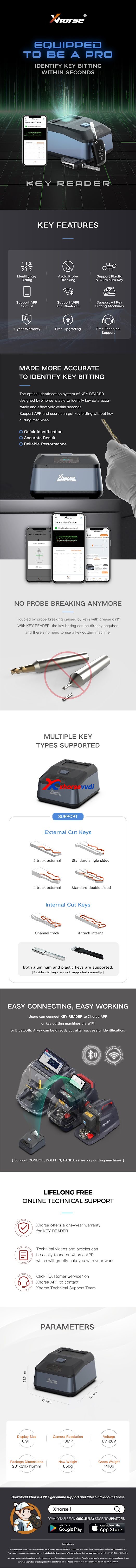 Xhorse KEY READER overview