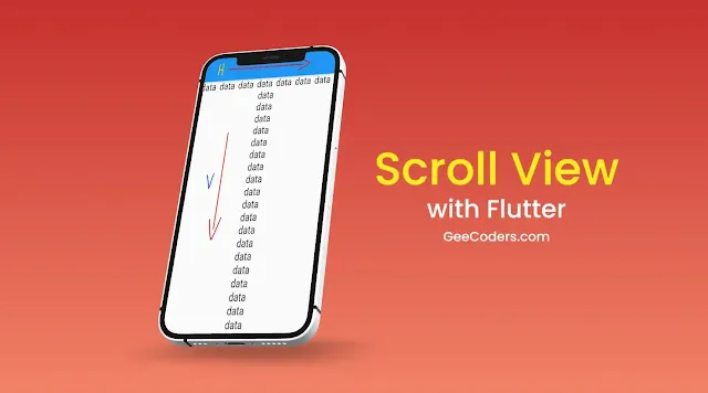 عمل Scroll view وحل مشكلة وجود عناصر اكثر من مساحة الشاشه في flutter