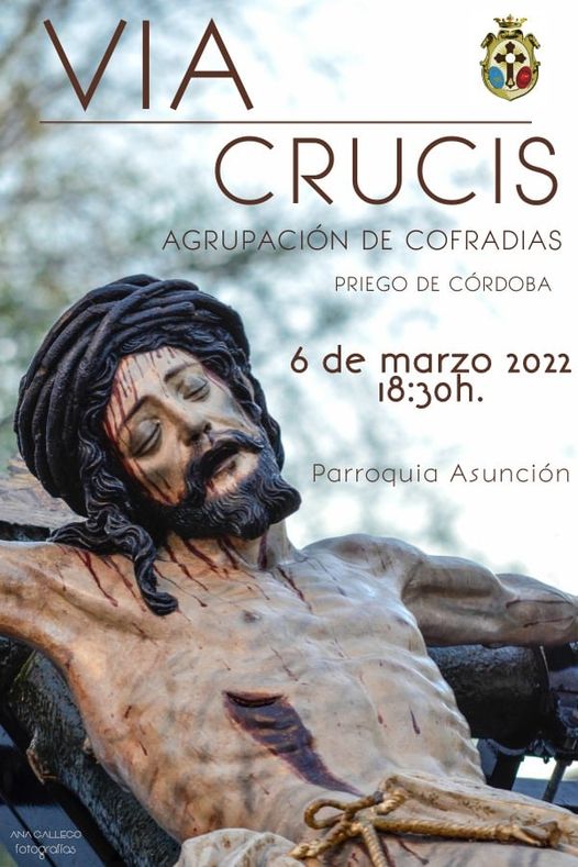 Vía Crucis de esta Agrupación de Priego de Córdoba, con la sagrada imagen del Cristo de "los Parrilla"