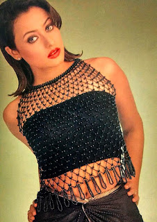 namrata's navel show in sexy black outfit