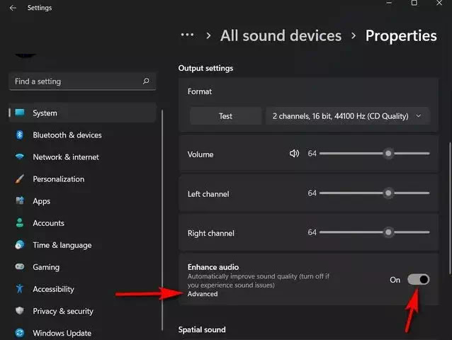 Cara Mengaktifkan Spatial Sound di Windows 11-9