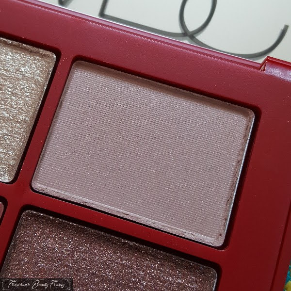 close up of pink light beige eyeshadow in NARS quad