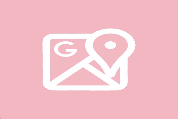 Maps icon aesthetic pink