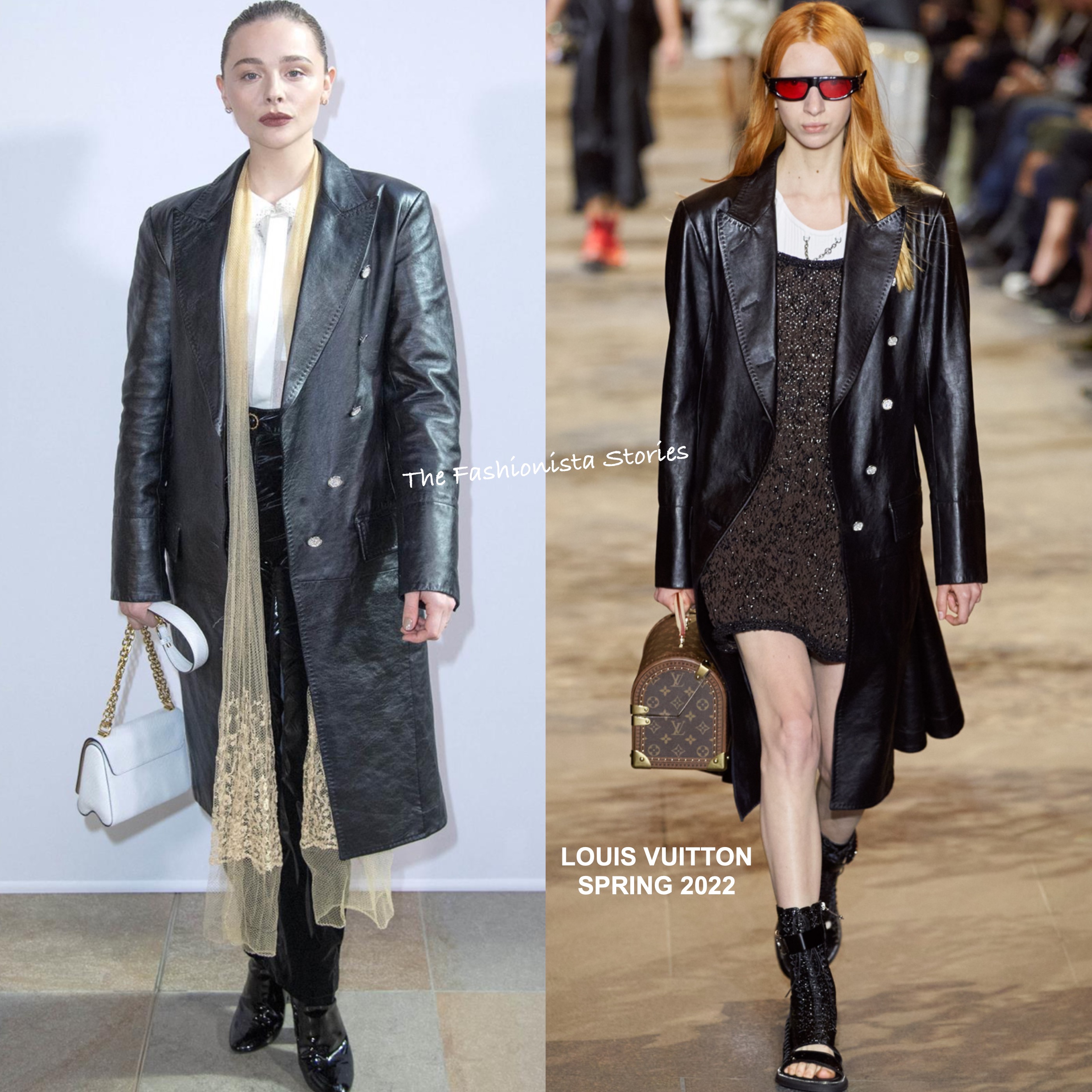 Emma Stone Dons Louis Vuitton Trench-Inspired Mini Dress At NYC