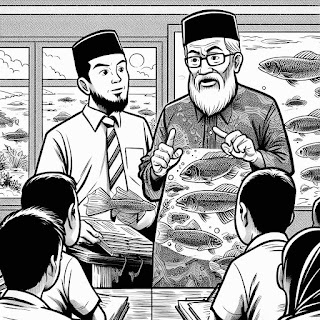 Kisah 13: Pak Marmuj dan Profesor Ikan