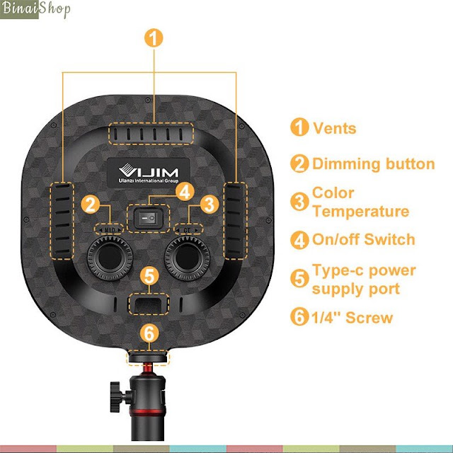 Ulanzi Vijim K7 - Đèn LED Để Bàn