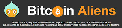 que ofrece bitcoin aliens