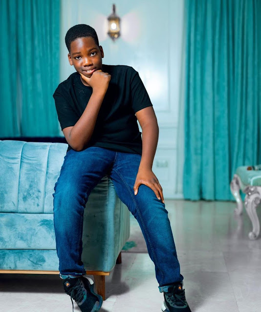 My son is Officially a Teenager- Obi Cubana celebrates his son as he turns 13yrs old today (Photos)