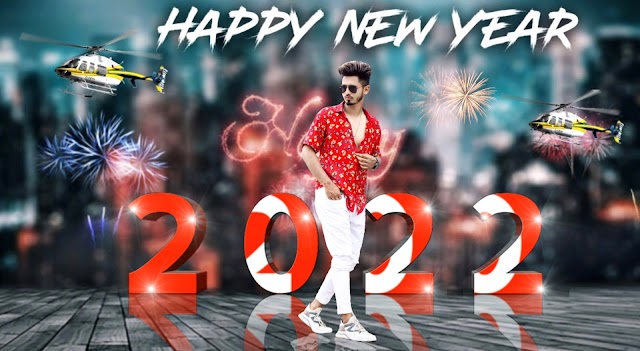 2022 Happy new year photo editing | Happy new year 2022 | Picsart photo editing