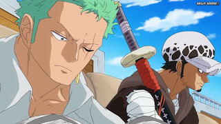 ワンピースアニメ ドレスローザ編 746話 ゾロ トラファルガー・ロー | ONE PIECE Episode 746