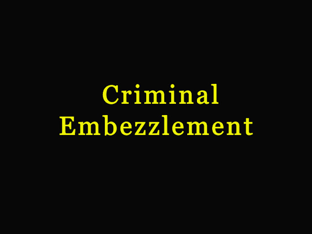 Criminal Embezzlement