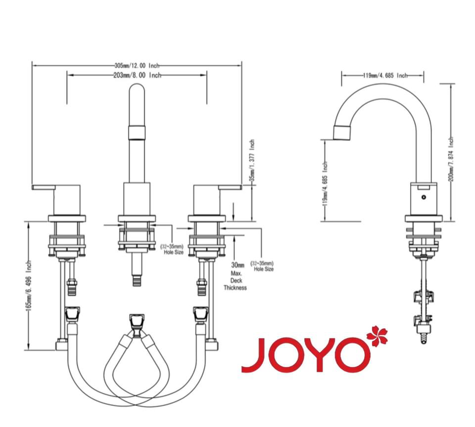 Vòi lavabo JOYO model JF 5028