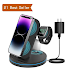 2023 Hot selling products Amazon Charger Magnetic 15W 3 IN 1 Wireless Charger Charging Station For iPhone 14/13 pro Fast charger