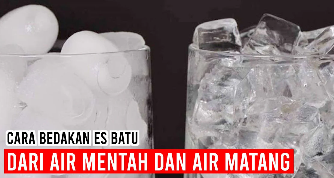 Ini loh Cara Bedakan Es Batu dari Air Mentah dan Air Matang
